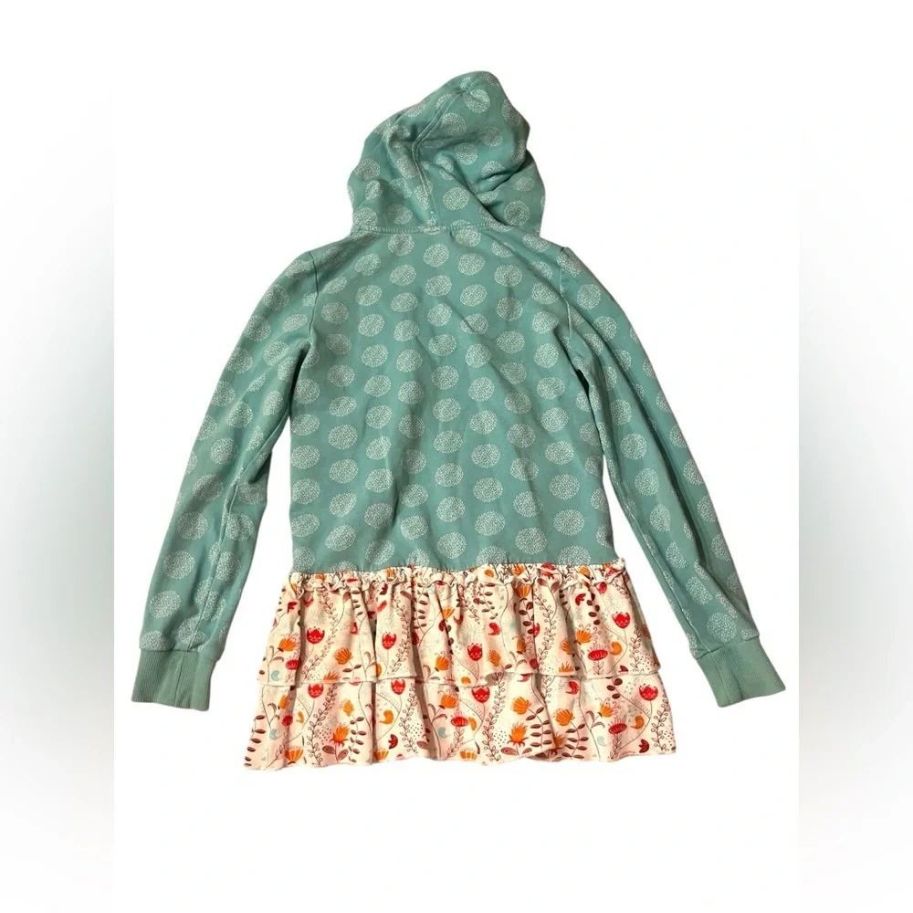 Matilda Jane Polka Dot Ruffle Hansel Hoodie Sz 10 Hooded Jacket